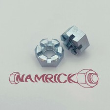 BSF Slotted Nut BZP 1/4" 5/16"