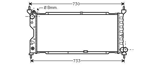 Vauxhall nova radiator - cc,