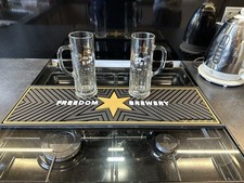 Freedom brewery Bar mat And Half Pint Glasses