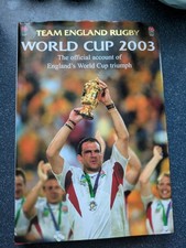 Team England Rugby, World Cup (2003) - Hardback Book SIGNED By Back & Moody