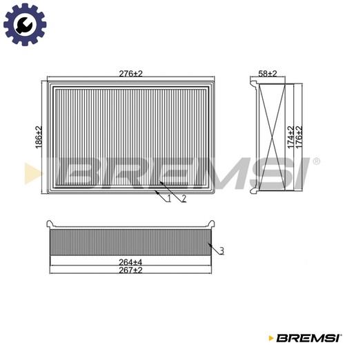 Air filter fa1241 - air,