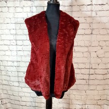 Me Jane Burgundy Red Faux Fur