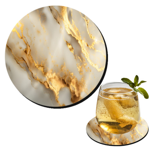 Coasters marble gold drinks - coasters,