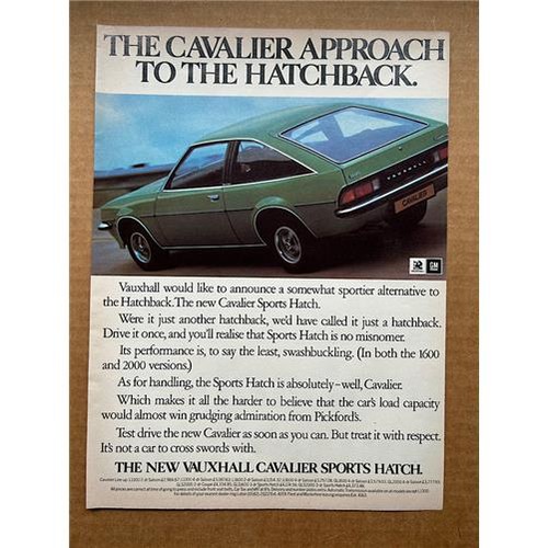 Vauxhall cavalier sports hatch - cavalier,