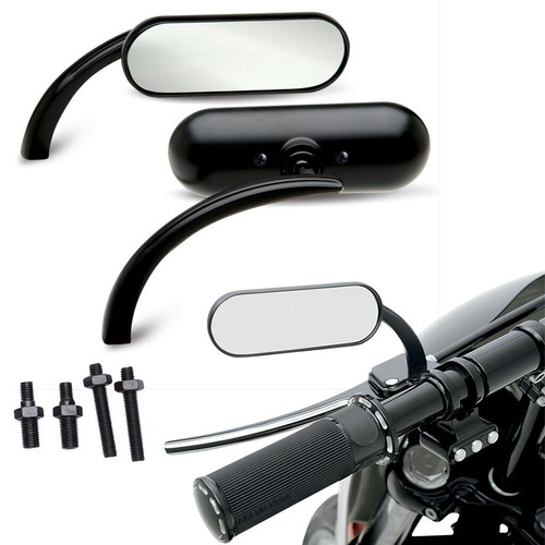 Black motorcycle mirrors - motorcycle,
