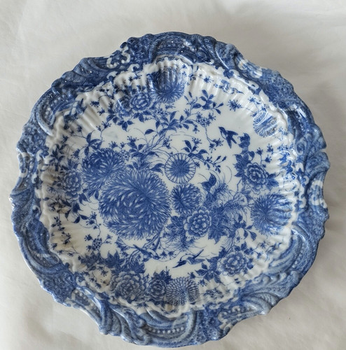 English blue white pearlware - blue, &