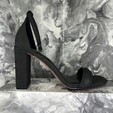 Call It Spring Vegan Block Heeled Sandals Ladies Black Size UK 7 EU 40 #REF184