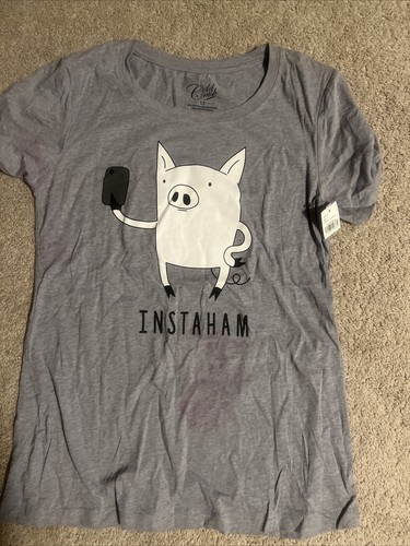 Womens gray pig instaham - gray,