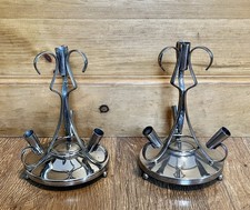 2 Art Deco Silver-plated Four