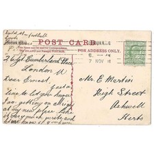 ASHWELL Hertfordshire Postcard sent to Mr Martin Postmark London 1911