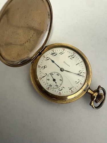 Illinois pocket watch 15j gold - illinois,