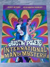 MIKE MYERS + ELIZABETH HURLEY AUSTIN POWERS 10 X 8 AUTOGRAPHED PHOTO...REAL