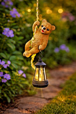 Solar Hanging Bear Garden