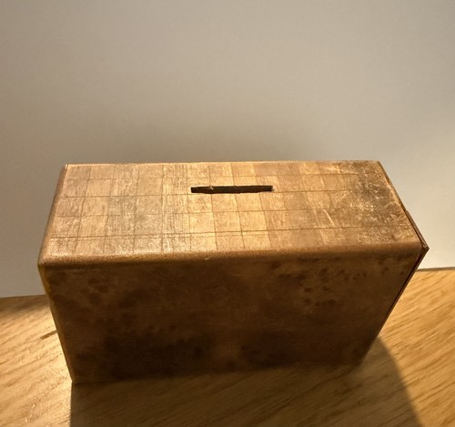 Vintage wooden money box - vintage,