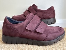 Moshulu Balhae nubuck trainer-style shoes UK 6 EU 39 Burgundy/plum