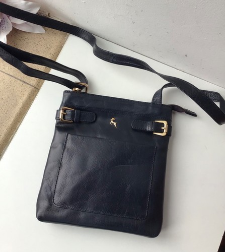 Ashwood navy leather shoulder - ashwood,