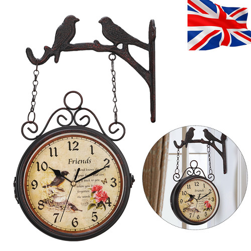 Double sided station clock - double,