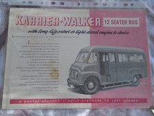 Karrier Walker 12 Seater Bus brochure Sep 1958
