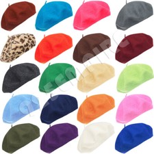 Women's French Beret Hat Solid