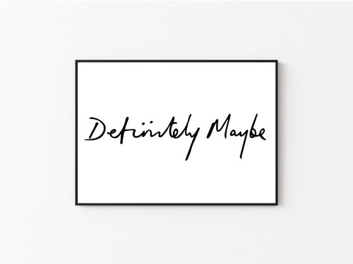 Definitley maybe poster - definitley,