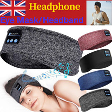 Wireless Bluetooth 5.0 Headband Sleeping Eye Mask Headphones Headset Music Sport