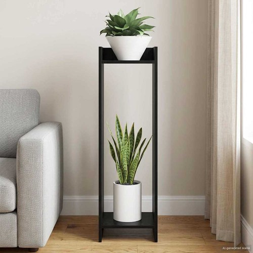 Plant stand black - black, x