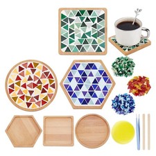 Mosaic Coaster Making Kit for DIY Mosaic Coaster Crafts Kit Handmade Mosaic1364