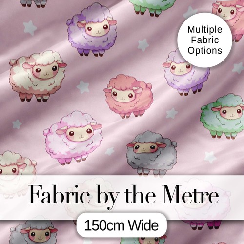 Cute pastel sheep stars - pastel,