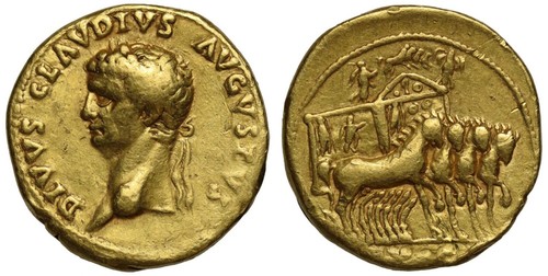 Divus claudius gold - divus, claudius,