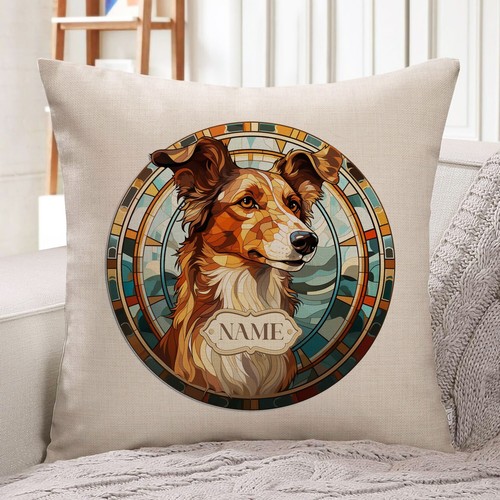 Personalised borzoi cushion - personalised,