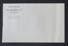 Champagne invoice POL ROGER et