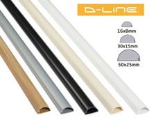 D-Line PVC Self Adhesive Trunking Cable Management Hide Cover Dline Plastic 
