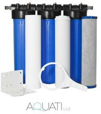 Aquati Click connect Jumbo Big Blue 20" HMA Water Filter for Koi Pond Fish House