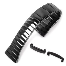 17mm Black Ceramic Watch Band