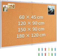 Cork notice board 120x90cm - notice,