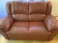 Leather sofa matching lazy - 2,