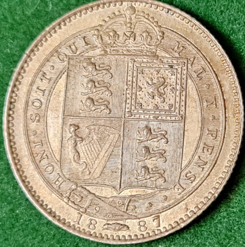 Shilling queen victoria - queen, 1887