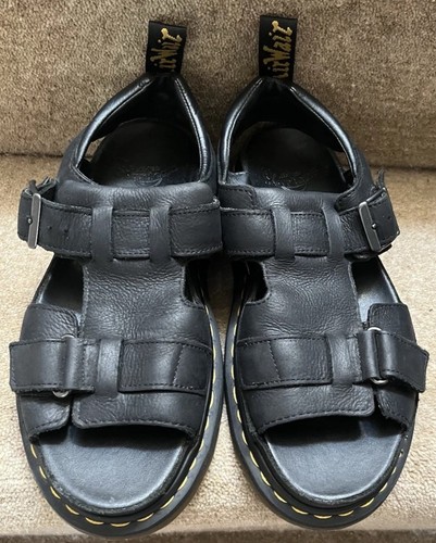 Martens black leather - dr,