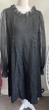Vintage 1960’s Carnaby Street Style Black Mod Dress - Size 12