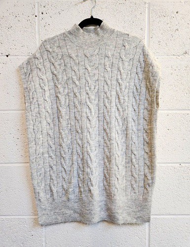 Grey cable knit - grey,