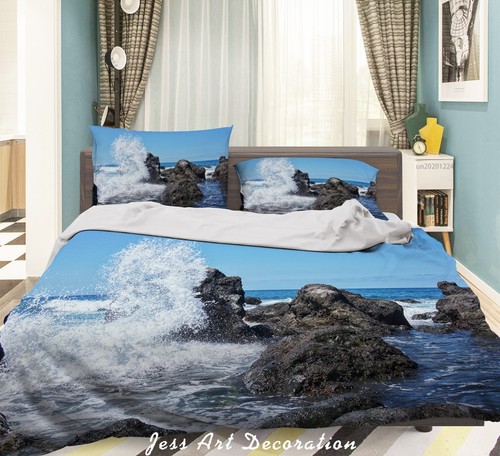 Seaside reef sea waves - 3d,