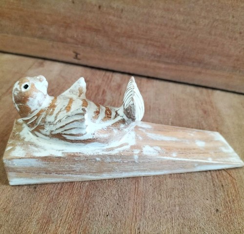 Hand carved doorstop baby - doorstop,