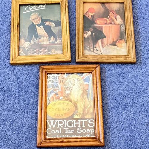 Vintage framed advertising - framed,