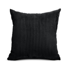 LUXURY LARGE FILLED CUSHIONS OR COVERS SUPER SOFT COOL PLAIN CORDUROY DECORATIVE