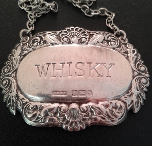 Solid silver hallmarked whisky - solid,