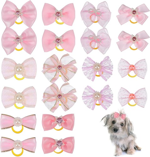 20pcs small dog hair bows - 20pcs,