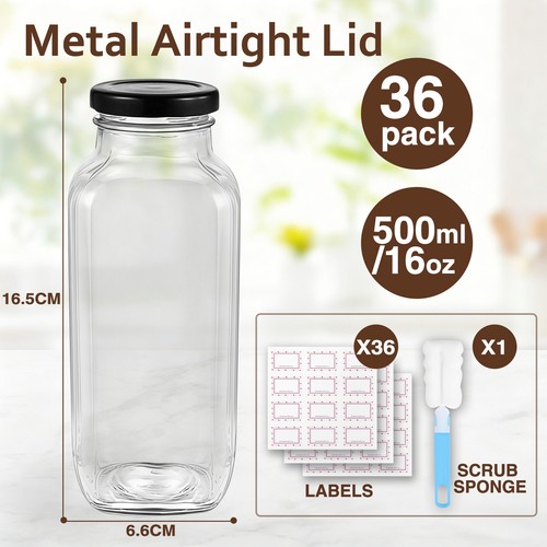 36x 500ml 16oz - 12/24/36x, square
