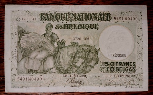 Belgium francs banknote - belgium, _