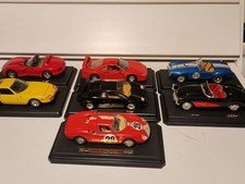 Bburago 1:24 Ferrari Daytona, Lamborghini,  COBRA  DODGE VIPER DIECAST BUNDLE X7