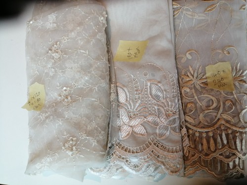 Lace voile beaded net - lace,,